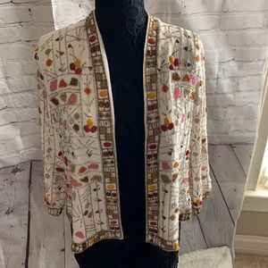 NWT Lucky Brand beaded dress jacket